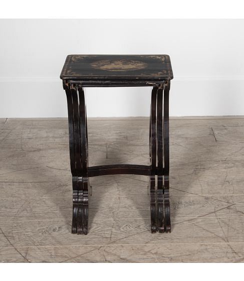 20th Century Nest Of Three Chinoiserie Tables
