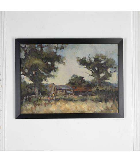 20th Century Oil on Board of a Countryside Scene