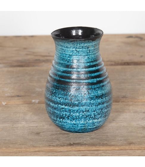 20th Century Small Accolay Turquoise Vase
