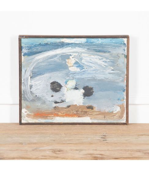 20th Century Small Swedish Abstract Landscape
