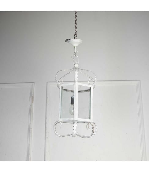 20th Century White Metal Lantern