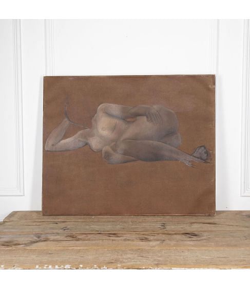21st Large Painting of a Reclining Female Nude