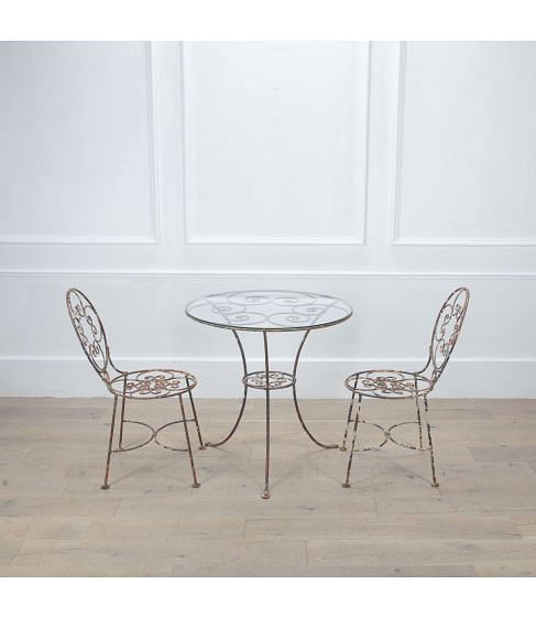 20th Century Metal Table and Chairs Set