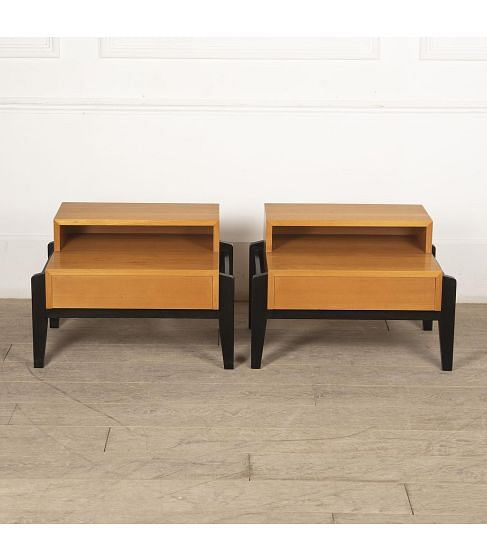 Pair of 20th Century Modernist Bedside Cabinets