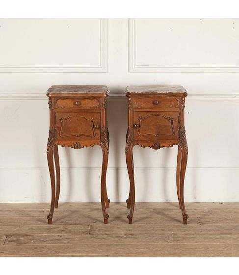 Pair of 19th Century French Louis XV Night Stands