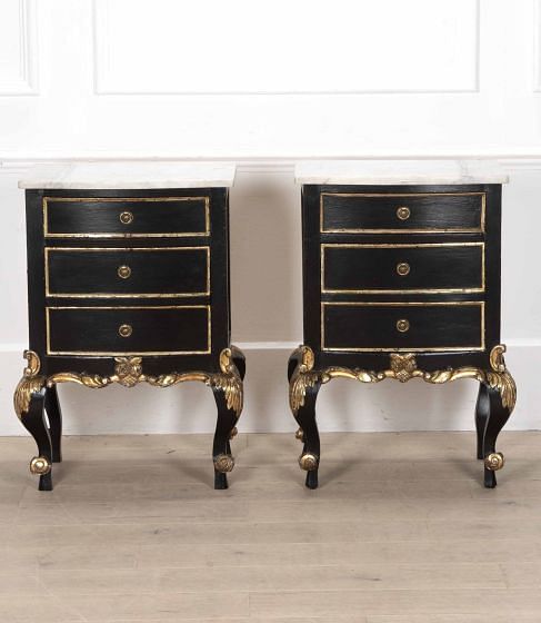 Pair of 19th Century Swedish Bedside Commodes