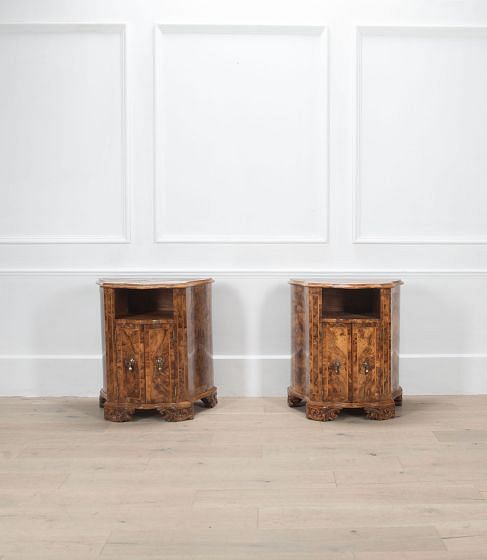 Pair of 19th Century Walnut Side Cupboards