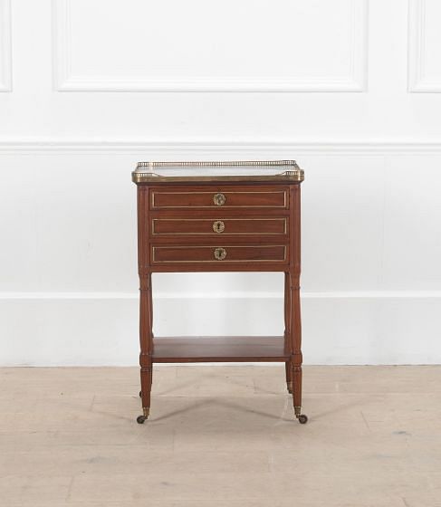 19th Century French Walnut Bedside Table