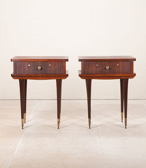 Pair of Mid-Century Italian Bedside Cabinets