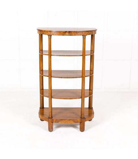 19th Century French Walnut Display Stand