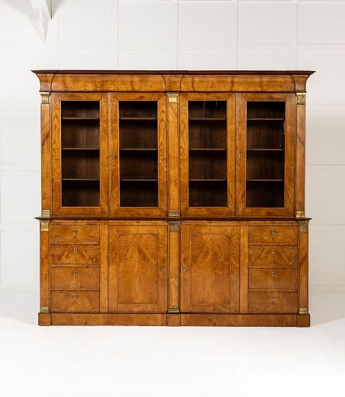 Large 19th Century French Ash Bookcase