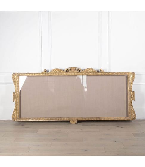 Early 19th Century Large Gilt Wall Display Cabinet