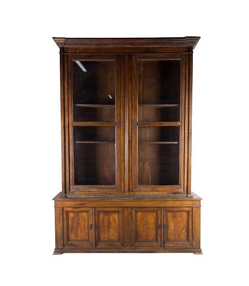19th Century Italian Walnut Bookcase