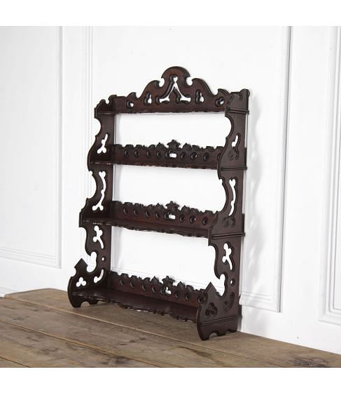 19th Century Mahogany Hanging Shelves