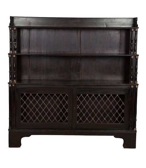 SALE: Painted Waterfall Bookcase