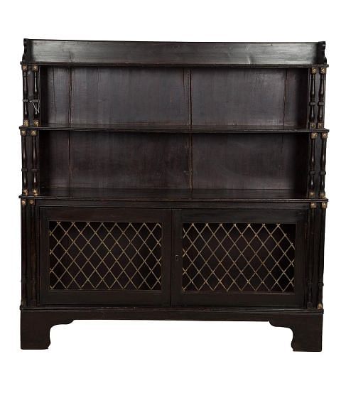 Painted Waterfall Bookcase