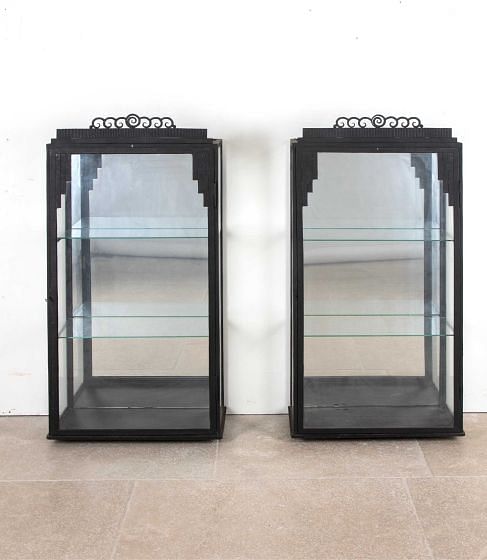Pair of 20th Century French Wall Hanging Vitrines