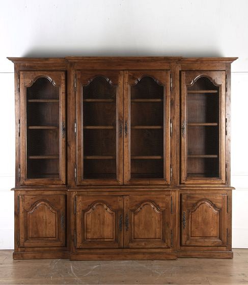 SALE: 20th Century French Two-Part Breakfront Bookcase