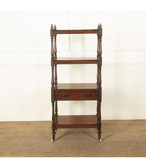 Early 19th Century Mahogany Four Stage Whatnot