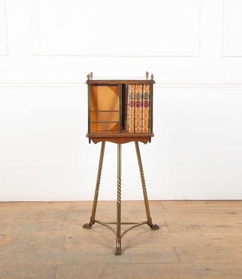 19th Century Revolving Bookstand By S Hall & Sons