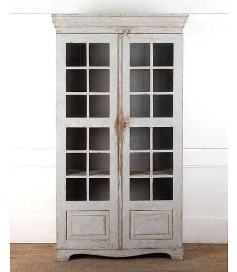 19th Century Swedish Painted Glazed Bookcase