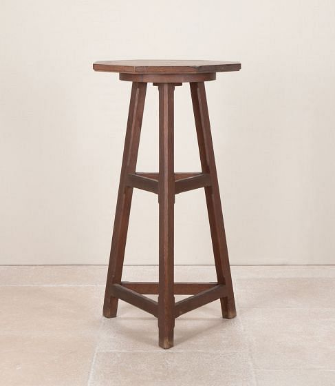 Late 19th Century Tall Oak Sculptors Stand
