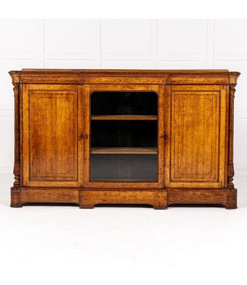 19th Century English Oak Side Cabinet