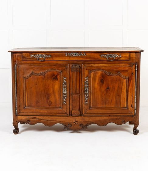18th Century French Louis XV Walnut Buffet