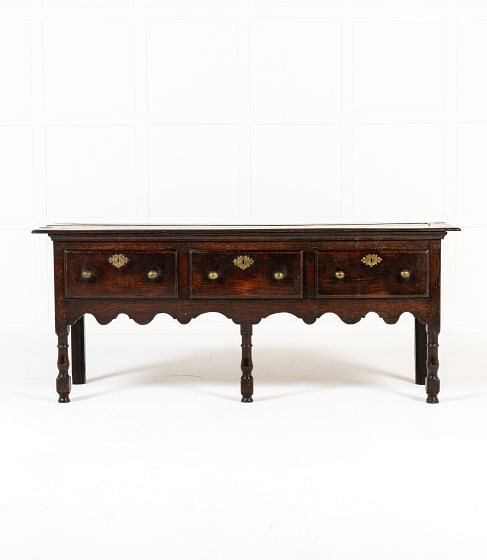 18th Century English Oak Dresser Base