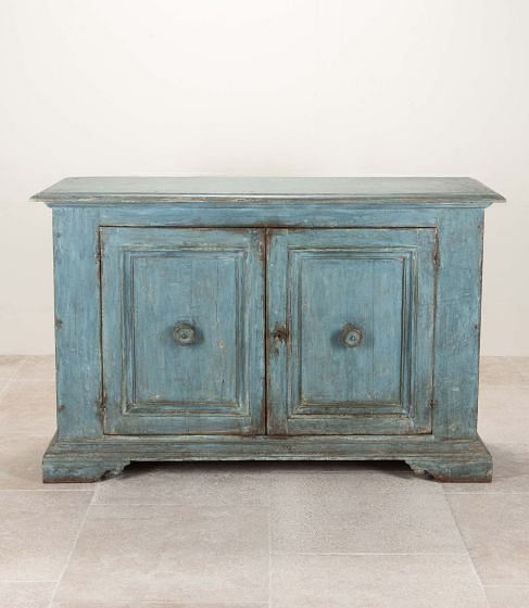 18th Century Italian Blue Painted Buffet