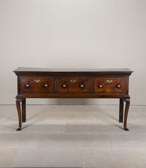 18th Century George II Oak Dresser Base