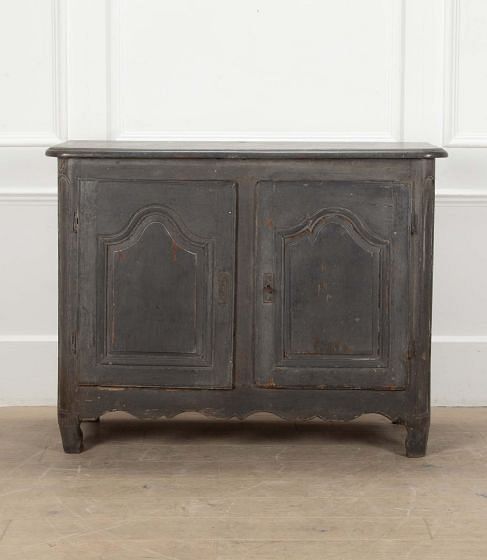 18th Century French Two Door Buffet in Original Grey Paint