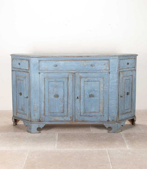 Early 19th Century Italian Trapezoid Credenza Buffet BU7542212