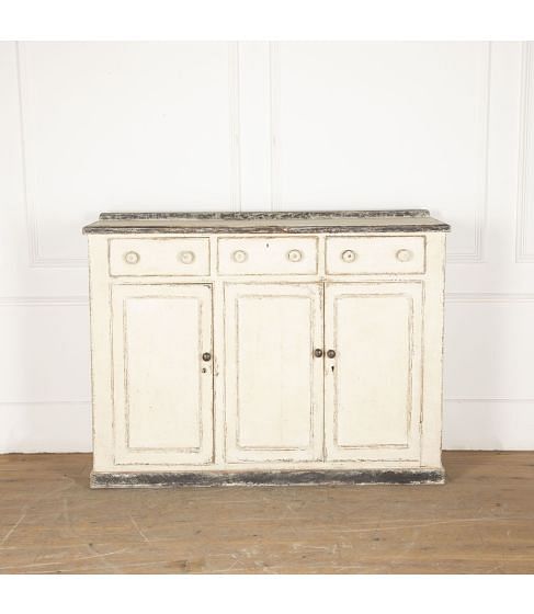 Mid 19th Century Painted Serving Side Cupboard