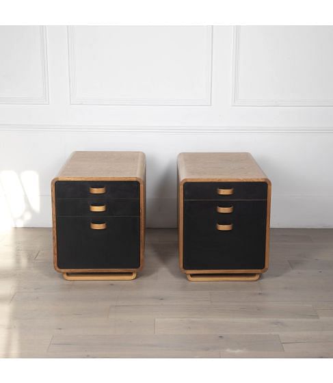 Pair of 20th Century Danish Drawer and File Pedestals