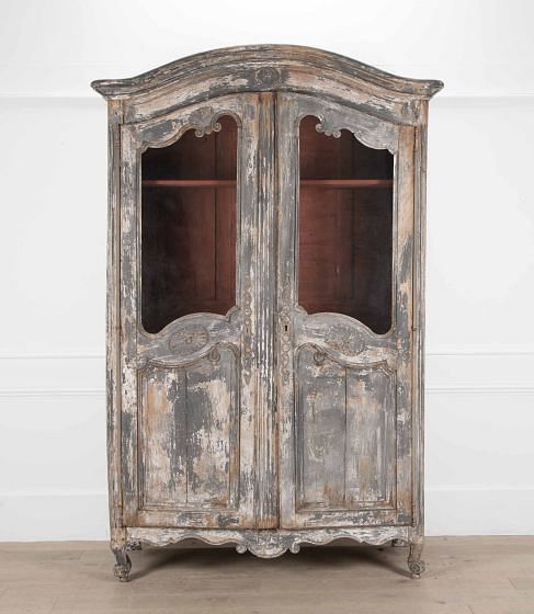 French 19th Century Glazed Cupboard