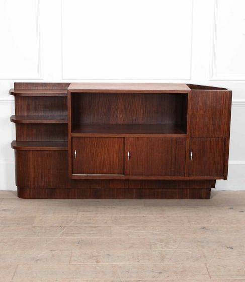 Art Deco Period French Mahogany Wall Cupboard