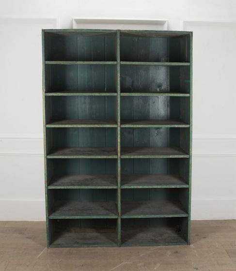 Set of 20th Century French Green Painted Shelves