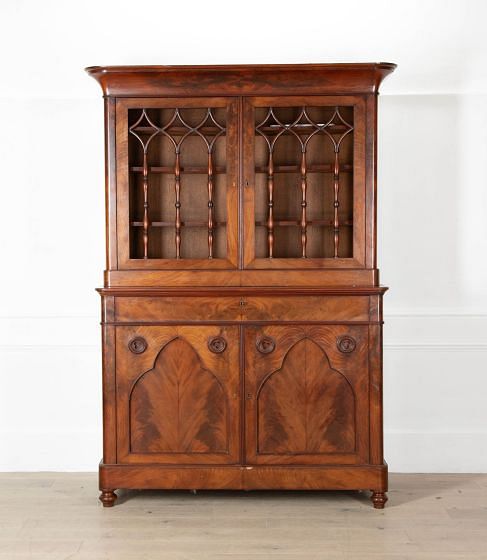 19th Century French Mahogany Bookcase