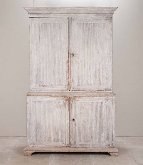 Late 18th Century Swedish Gustavian Cabinet with Reeded Front