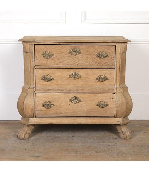 19th Century Small Dutch Oak Chest of Drawers