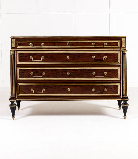 18th Century Louis XVI Period French Mahogany Commode