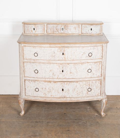 18th Century Swedish Three Drawer Commode
