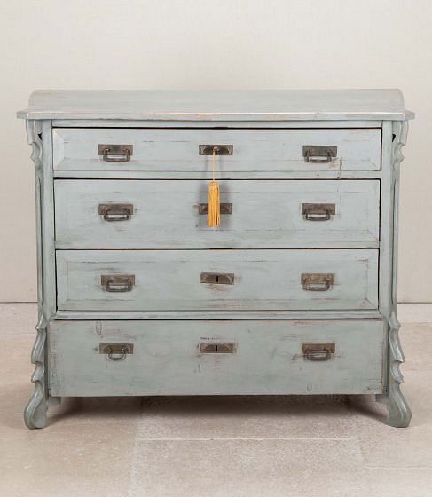 19th Century Danish Later Painted Chest of Drawers