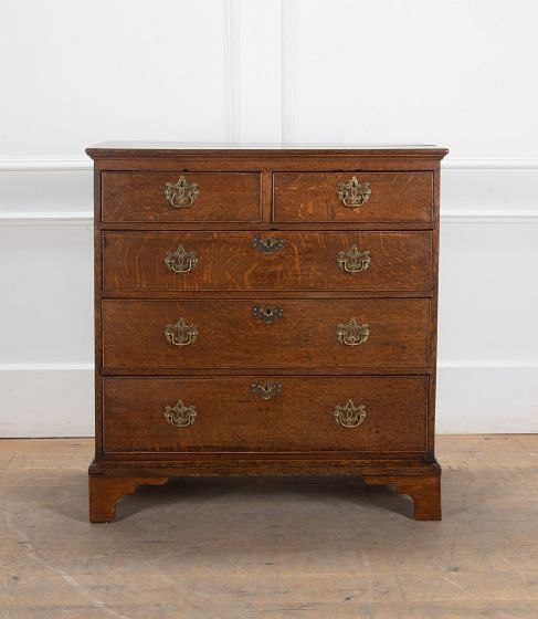 Late 18th Century George III Oak Chest of Drawers