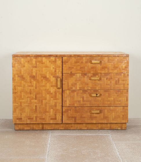20th Century Italian Bamboo Side Cabinet CC3042457