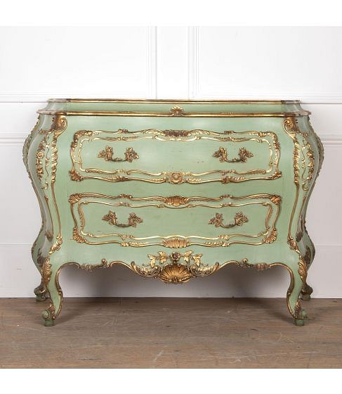SALE: 19th Century Florentine Bombe Commode