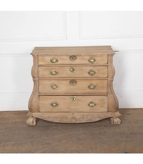 18th Century Bleached Oak Dutch Commode