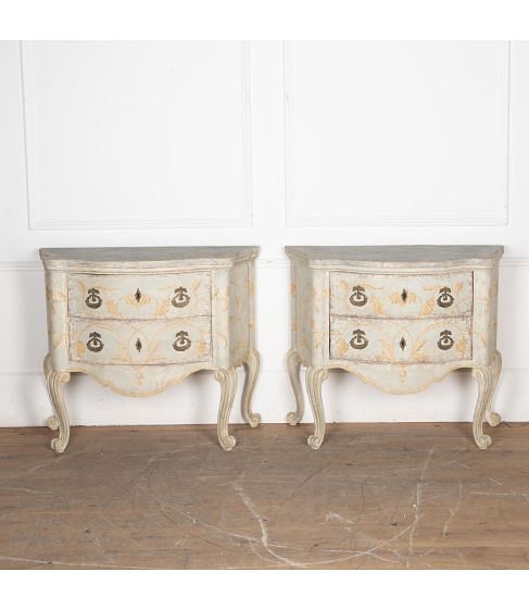 Pair of 20th Century Louis XV Style Italian Commodes