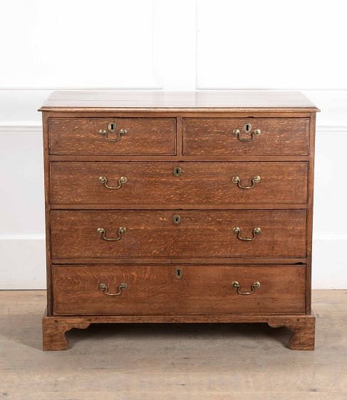 18th Century George III Oak Chest of Drawers